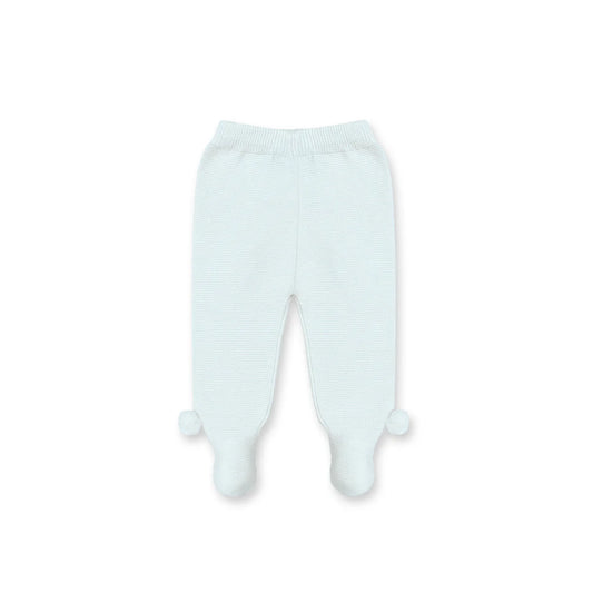 Pompom Knitted Pant Brest, Blue